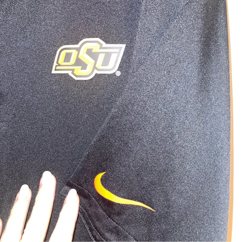 Nike Dri-Fit Men's Oklahoma State University Black Polo - Picture 3 of 5